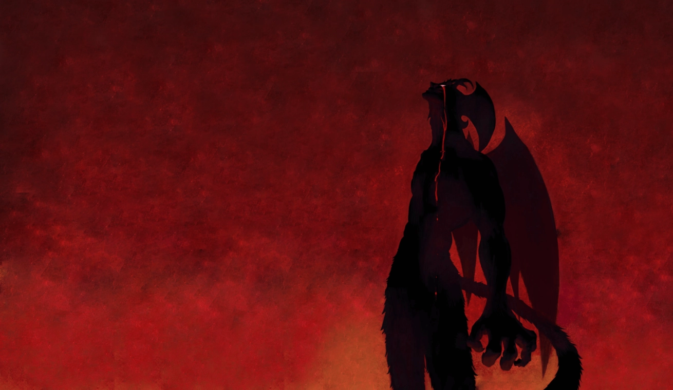 Большой постер аниме Темный демон