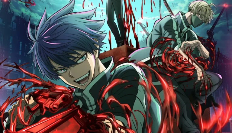 Горизонтальный постер первого сезона аниме Темный демон